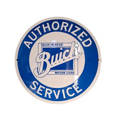 Buick Service Emaille Bord - Ø40cm