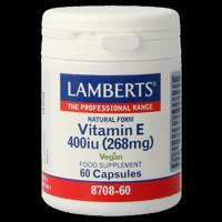 Lamberts Vitamine E 400IE natuurlijk 60 Vegetarische capsules
