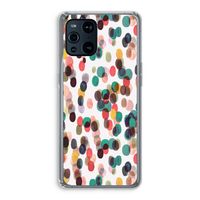 Tropical Dots: Oppo Find X3 Pro Transparant Hoesje