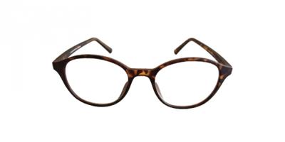 Fangle Biobased leesbril rond havanna - +2.0