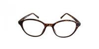 Fangle Biobased leesbril rond havanna - +1.0