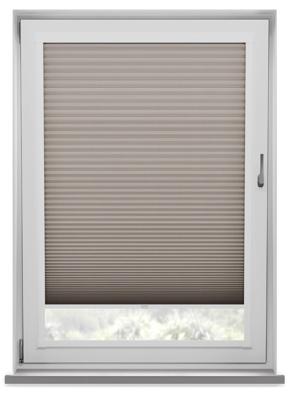 Perfect Fit - Plisségordijn Tribeca lichtdoorlatend Kameel grijs