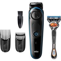 Braun BT3240 Zwart/Blauw - Baardtrimmer - thumbnail