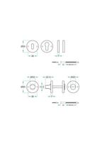Toiletsluiting InterAcc incl. 6/7mm stift RVS mat