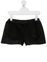 Moncler Enfant short à patch logo - Noir