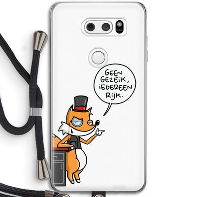 Geen Gezeik: LG V30 Transparant Hoesje met koord