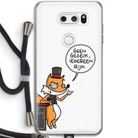 Geen Gezeik: LG V30 Transparant Hoesje met koord