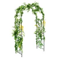 Tuinboog 220 cm Stevige Metalen Boog Pergola-Decoratie Plantensteun voor de Binnenplaats
