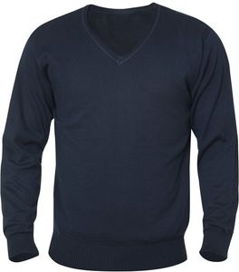 SALE! Clique 021174 Aston heren V-neck sweater - Dark navy - Maat 3XL