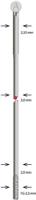Alpina spoke sst butted 2,34x254 mm