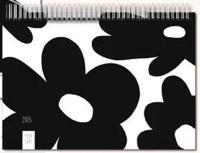 Pepa Lani Family Planner 2026 Zwart Wit Flowers