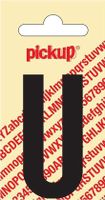 Plakletter Nobel Sticker zwarte letter u amsterdam - Pickup