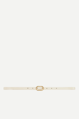 Anine Bing riem Mini Signature Link A-12-2186-150 ivory and gold
