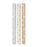 HEMA Cadeaupapier 50x200cm Sterren - 3 Stuks (multi)
