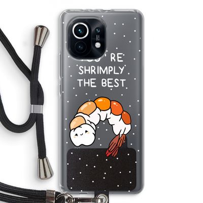 You're Shrimply The Best: Xiaomi Mi 11 Transparant Hoesje met koord