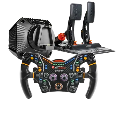 Asetek SimSports La Prima + Forte Formula Wheel & La Prima Pedals Bundle