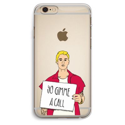 Gimme a call: iPhone 6 Plus / 6S Plus Transparant Hoesje