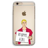 Gimme a call: iPhone 6 Plus / 6S Plus Transparant Hoesje