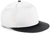 Beechfield CB615 Youth Size Snapback - White/Black - One Size