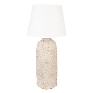 Clayre & Eef Tafellamp Ø 35x74 cm Beige Terracotta Bureaulamp