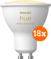 Philips Hue White Ambiance GU10 18-pack - thumbnail