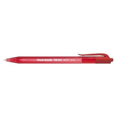 Balpen Paper Mate Inkjoy 100RT medium rood Balpen Paper Mate Inkjoy 100RT medium rood