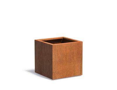Cortenstaal plantenbak CARREZ 60x60x60cm.