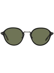 Giorgio Armani lunettes de soleil à monture ronde - Noir