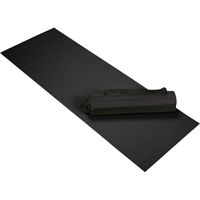 Zwarte yoga/fitness mat 60 x 170 cm - thumbnail