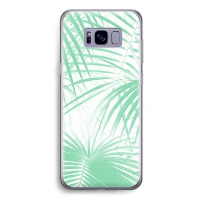 Palmbladeren: Samsung Galaxy S8 Transparant Hoesje