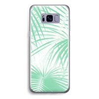 Palmbladeren: Samsung Galaxy S8 Transparant Hoesje
