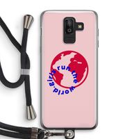 Run The World: Samsung Galaxy J8 (2018) Transparant Hoesje met koord