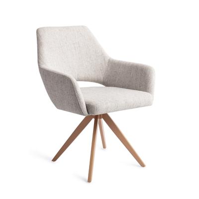 Jesper Home Draaibare Eetkamerstoel 'Yanai' Turn Peach, kleur Pigeon