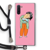Visknuffel: Samsung Galaxy Note 10 Transparant Hoesje met koord