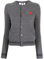 Comme Des Garçons cardigan à logo brodé - Gris - thumbnail