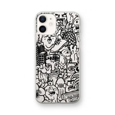 Vexx Black Mixtape: iPhone 12 mini Transparant Hoesje