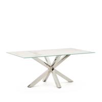Kave Home Eettafel 'Argo' Keramiek, 180 x 100cm, kleur Wit