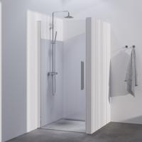 BRAUER Season nisdeur model A met draaideur helder glas 90x200 omkeerbaar incl. glascoating Season-Chroom