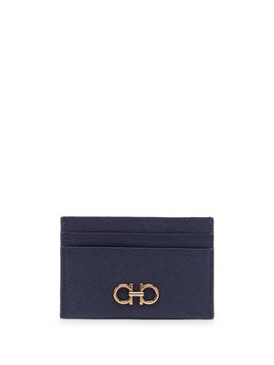 Ferragamo ceinture en cuir à boucle Gancini - Bleu