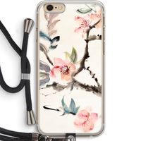 Japanse bloemen: iPhone 6 PLUS / 6S PLUS Transparant Hoesje met koord