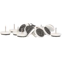 Antikras meubelvilt - 20x Stuks - viltglijders met spijker - meubel viltjes