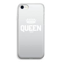 Queen zwart: iPhone SE 2020 Transparant Hoesje
