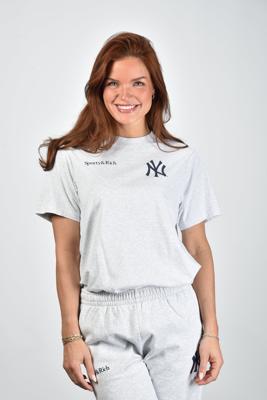 Sporty & Rich t-shirt Yankees Curve TO043610300GY03 heather gray