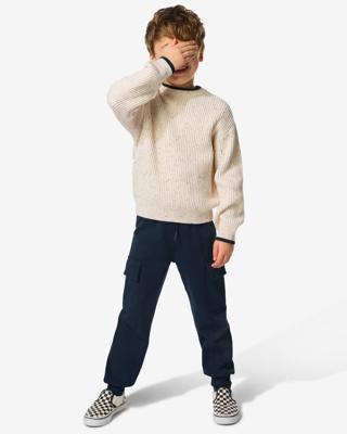 HEMA Kinderbroek cargo regular fit donkerblauw (donkerblauw)