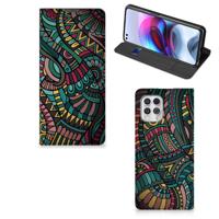Motorola Moto G100 | Hoesje met Magneet | Aztec