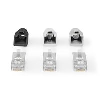 Nedis RJ45-Connector | RJ45 Pass Through | 10 Stuks | Grijs / Wit / Zwart | 1 stuks - CCBW89380GY CCBW89380GY