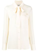 Valentino Garavani blouse à col lavallière - Tons neutres