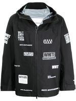 White Mountaineering veste légère à imprimé graphique - Noir - thumbnail