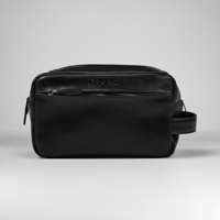 Alpha Apex Leren Toilettas Zwart - Luxe Toilettas van Leer | NEGOTIA