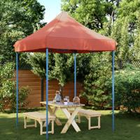 Partytent inklapbaar pop-up 200x200x306 cm terracotta - thumbnail
